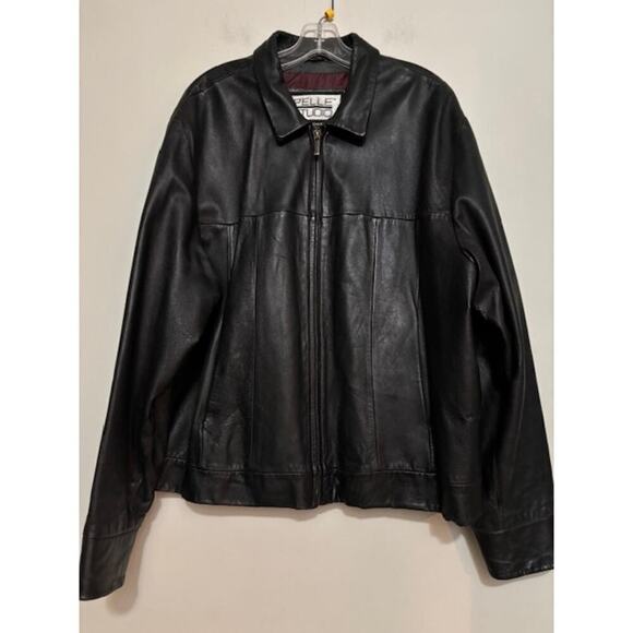 Pelle Studio Wilsons Leather Mens Bomber Jacket XL Full Zip Vintage Moto - Picture 1 of 10